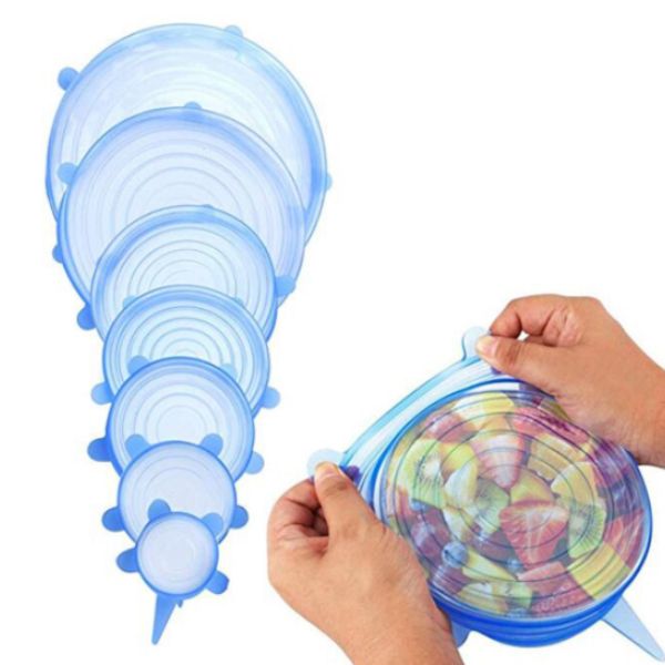 Tampas elásticas de silicone