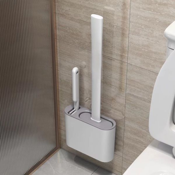 Escova de silicone para vaso sanitário